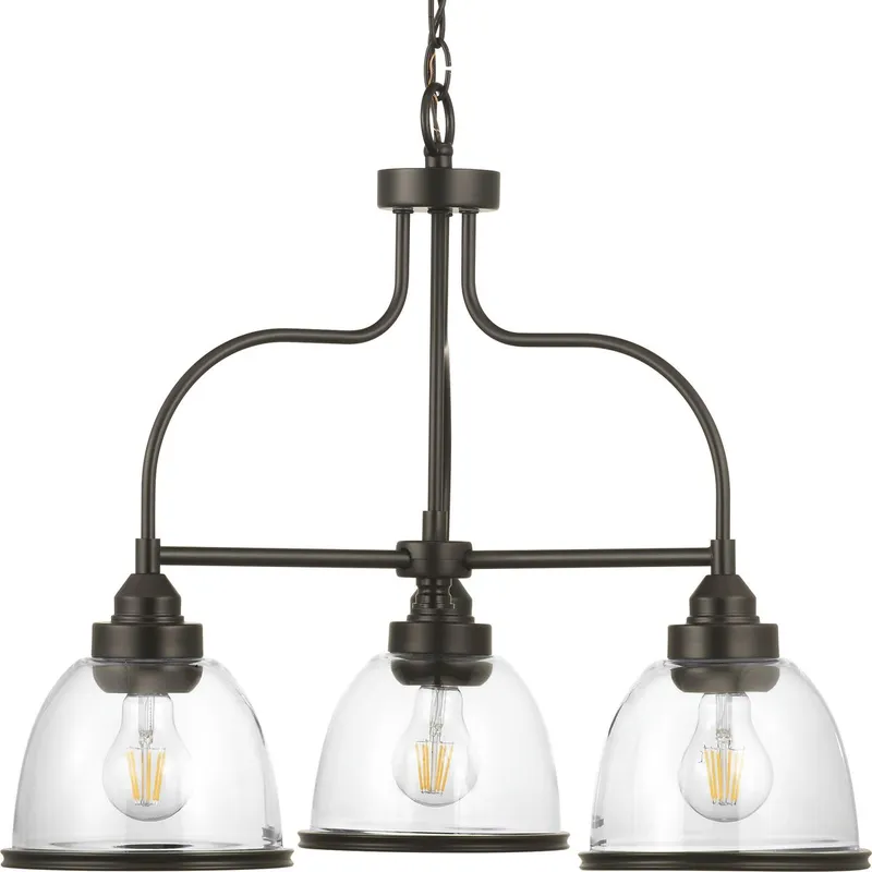 Saluda Collection Three-Light Chandelier — Progress Lighting LED Landscape Lights  