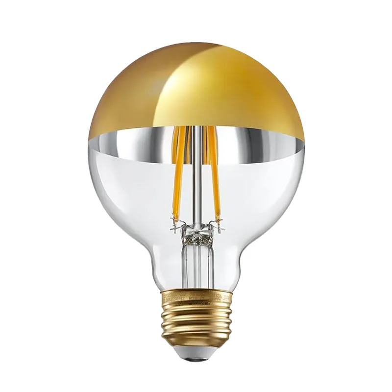Anti Glare Dimmable Half Chrome Light Bulb, 7W (75W Eqv.) - 3000K Warm White — TORCHSTAR Lighting LED Bulbs & Lamps 7.0W 3000K