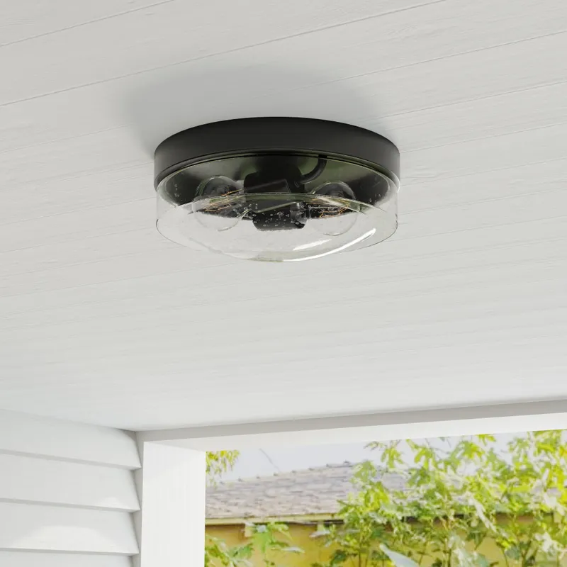 Weldon Collection Two-Light Flush Mount — Progress Lighting LED Post Top Lights  