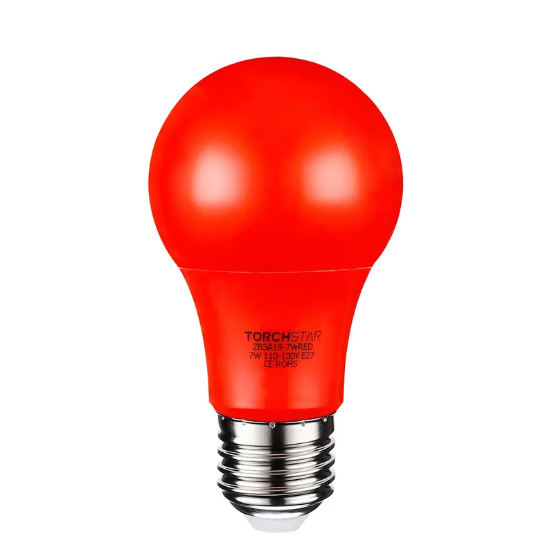 THC 9W A19 Color LED Bulb - Red — TORCHSTAR Lighting LED Bulbs & Lamps 9.0W 