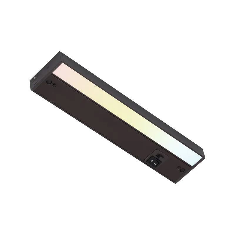 VersaLite+ 12" Linkable LED Under Cabinet Lights - Brown - Adjusable CCT — TORCHSTAR Lighting LED Strip Lights  