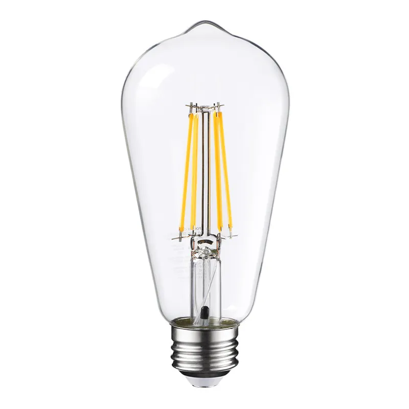 CrystalEra+ 7W ST64 LED Vintage Bulbs w/ Photocell - 2700K Soft White — TORCHSTAR Lighting LED Bulbs & Lamps 7.0W 2700K