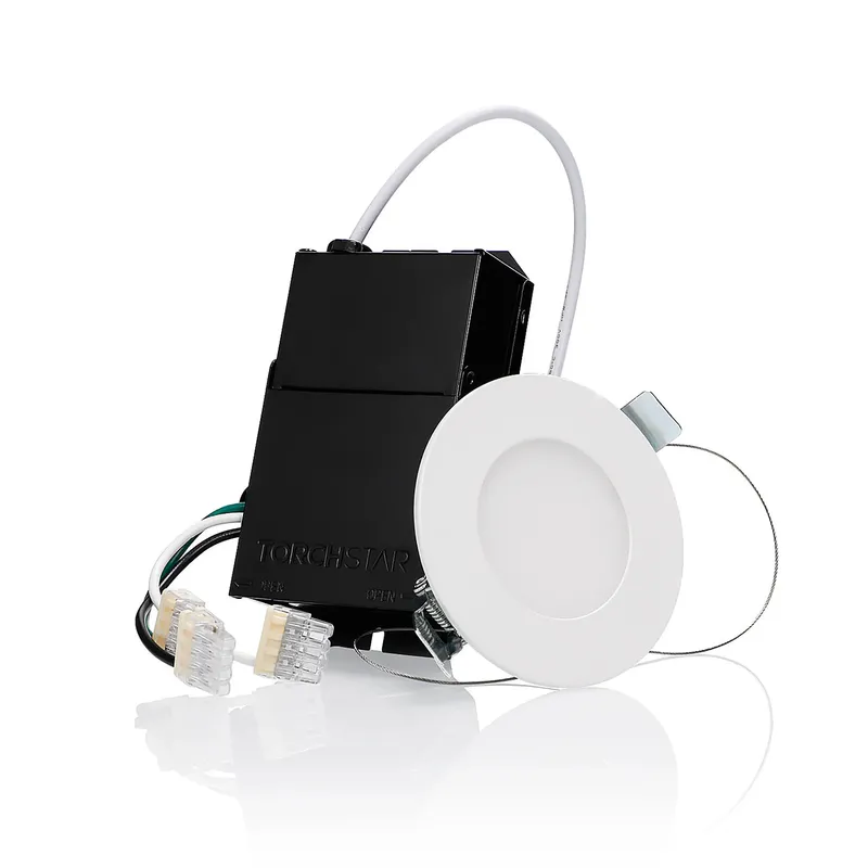 SlimPanel+ 3" Ultra-thin Canless LED Recessed Light - SDL 10W Dimmable 1/2" Thick — TORCHSTAR Lighting LED Downlights 10.0W 