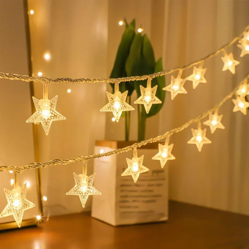 TORCHSTAR Star-Shaped String Light, 100 LEDs, Warm White — TORCHSTAR Lighting LED General Lighting  
