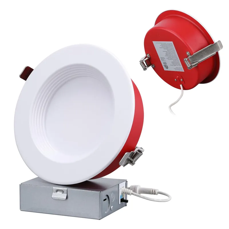 FlameGuard™ 6" Fire-rated Glare-free Canless LED Recessed Lights - DL 15W Dimmable Tested w/ UL263 ASTME119 CAN ULC S101 — TORCHSTAR Lighting LED Downlights 15.0W 