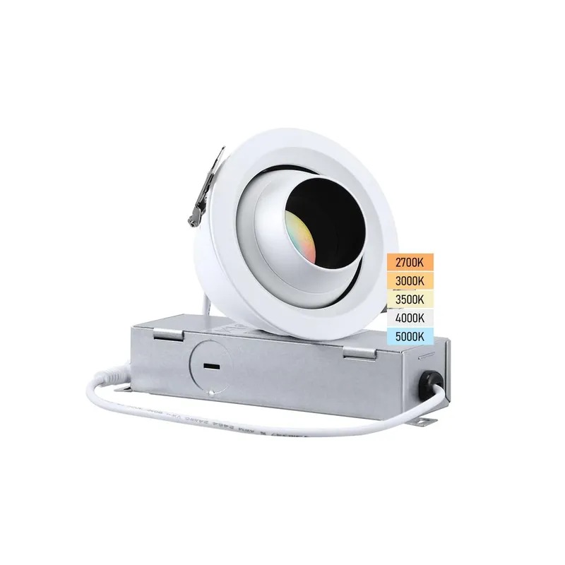 Rotatolux 3" Glare-free Gimbal Canless LED Recessed Light - DL 9W Dimmable with Focus Beam — TORCHSTAR Lighting LED Downlights 9.0W 