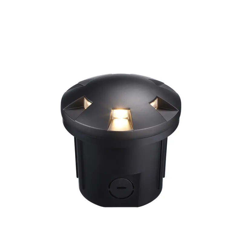 Fortezza In-Grade Well Light - Black - 3000K — TORCHSTAR Lighting LED Bollards & Pathway Lights  3000K