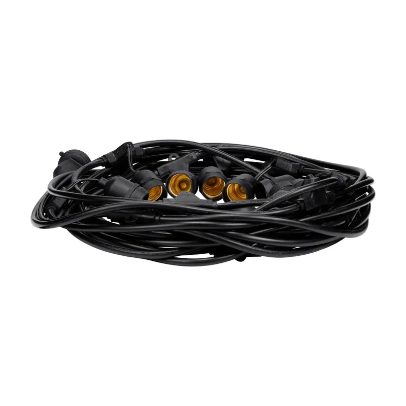 Pro Retro Outdoor String Light - 50 Feet 15 Sockets — TORCHSTAR Lighting LED Bollards & Pathway Lights  