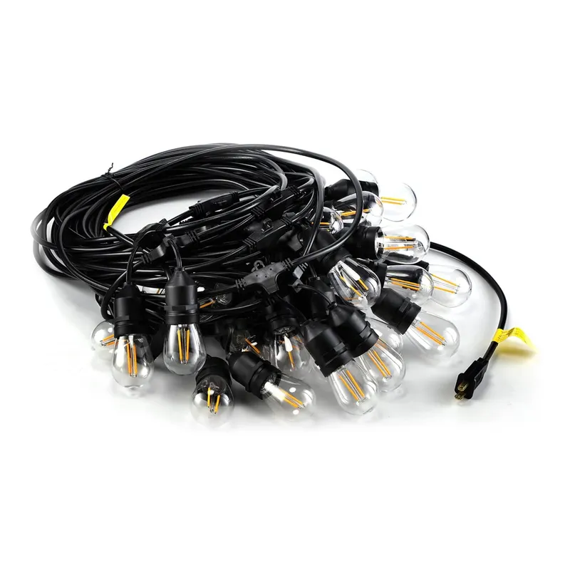 Pro LED Warm White Outdoor String Light - 96 Feet 30 Lights — TORCHSTAR Lighting LED Bollards & Pathway Lights  