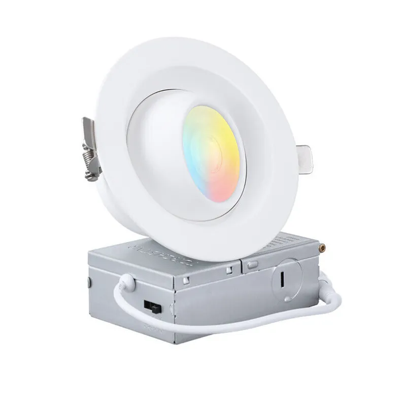 Rotatolux 4" Gimbal Canless LED Recessed Light - DL 12W Dimmable with Narrow Beam Angle — TORCHSTAR Lighting LED Downlights 12.0W 5000K
