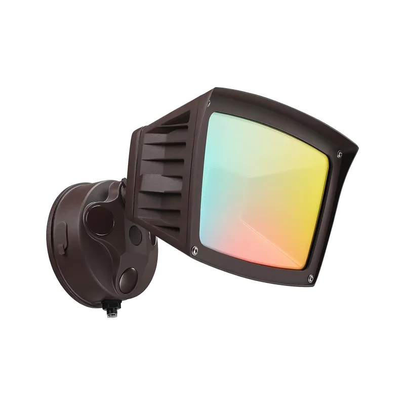 LED Dusk to Dawn Flood Light - 3CCT — TORCHSTAR Lighting LED Wall Lights 40.0W 3000K