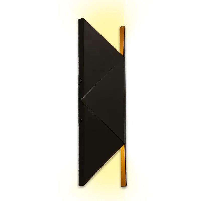 Noir Geometry™ Outdoor Wall Light - 24W with 3CCT — TORCHSTAR Lighting LED Wall Lights 24.0W 