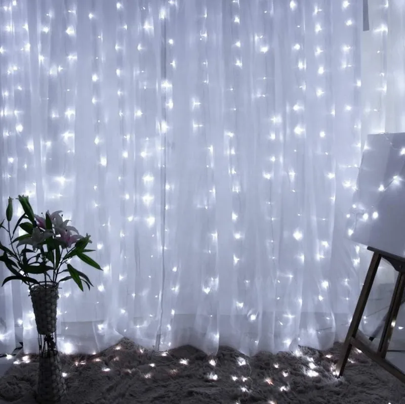 StellarCascade Pure White Curtain Lights — TORCHSTAR Lighting LED General Lighting 18.0W 