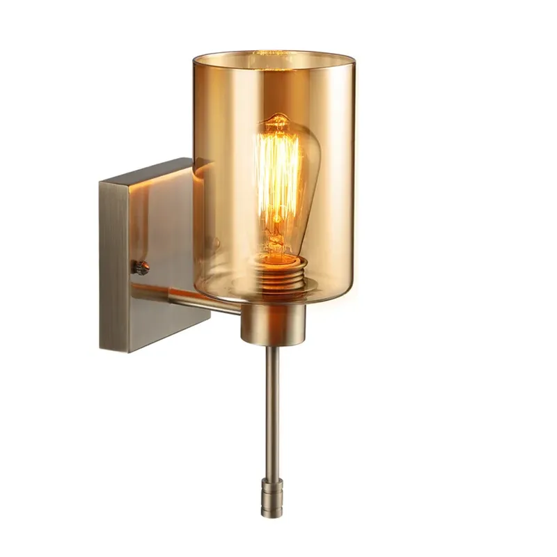 ESCENA RetroRadiant Gold Brass Wall Beacons - 40W 2700K Soft White with Filament Bulbs — TORCHSTAR Lighting LED Wall Lights 40.0W 2700K