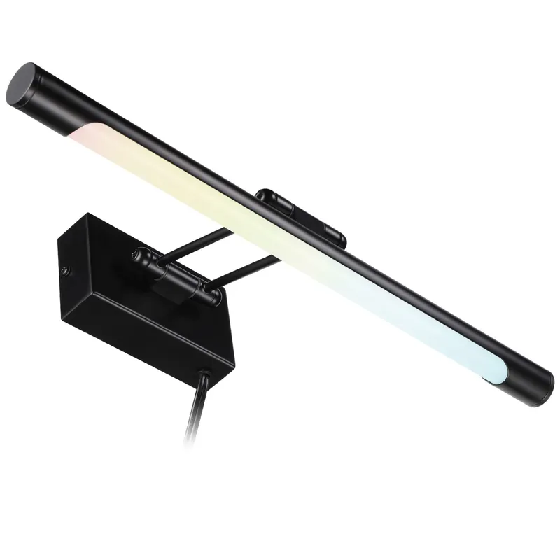 SignatureGlow+ Noir Picture Lights - Straight Arm - Adjustable CCT — TORCHSTAR Lighting LED Wall Lights 8.0W 2700K