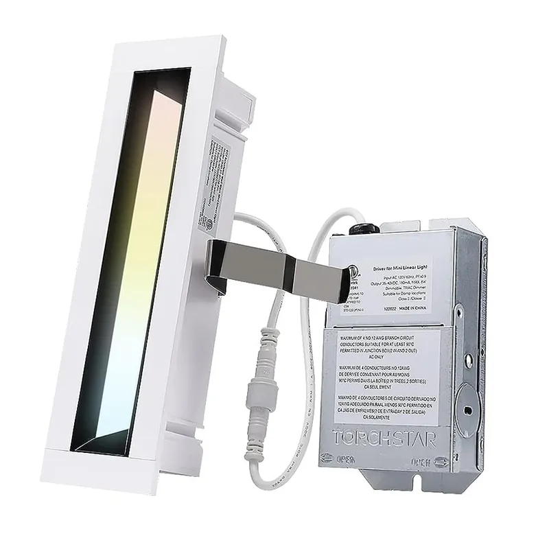 SpectraSlide 7" LED Recessed Linear w - Adjustable CCT — TORCHSTAR Lighting LED Downlights  
