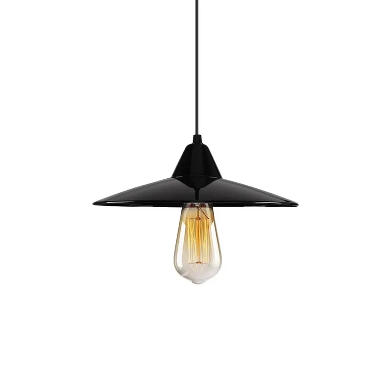 ArtisanFusion Vintage Hanging Pendant - Lacquer Black — TORCHSTAR Lighting LED Pendant Lights 100.0W 