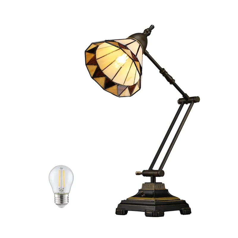 RainbowPebble Tiffany Table Lamp w/ Soft White G45 Bulbs — TORCHSTAR Lighting LED General Lighting 4.0W 2700K