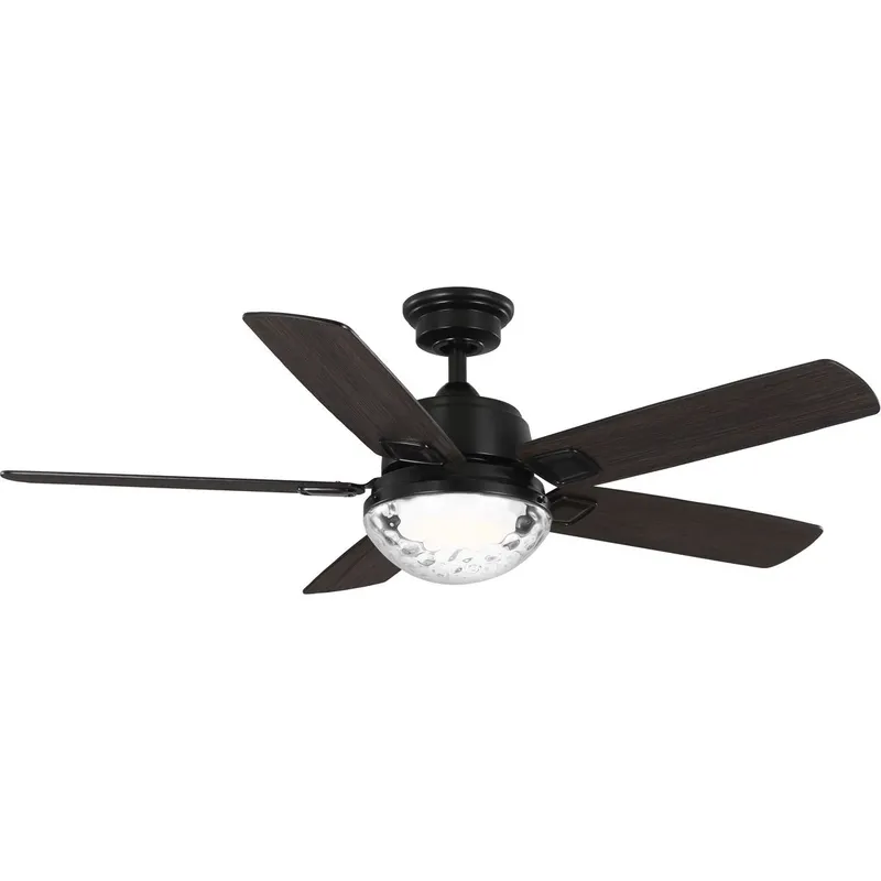 Tompkins Collection 52 in. Five-Blade Ceiling Fan with Integrated CCT-LED Light — Progress Lighting LED Post Top Lights  