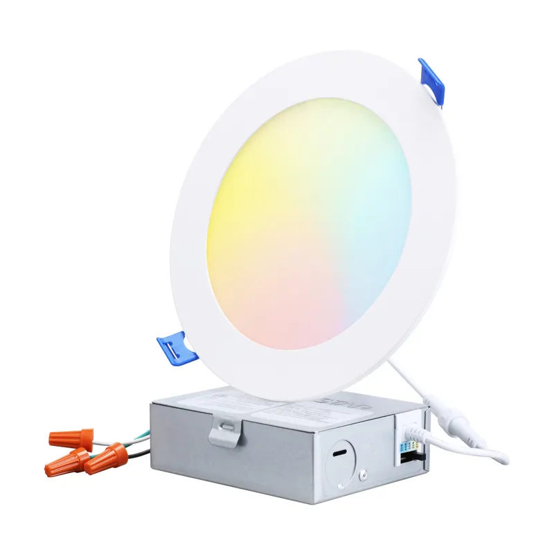 SlimPanel+ 6" Ultra-thin Canless LED Recessed Light - SDL 12W Dimmable 1/2" Thick — TORCHSTAR Lighting LED Downlights 12.0W 2700K