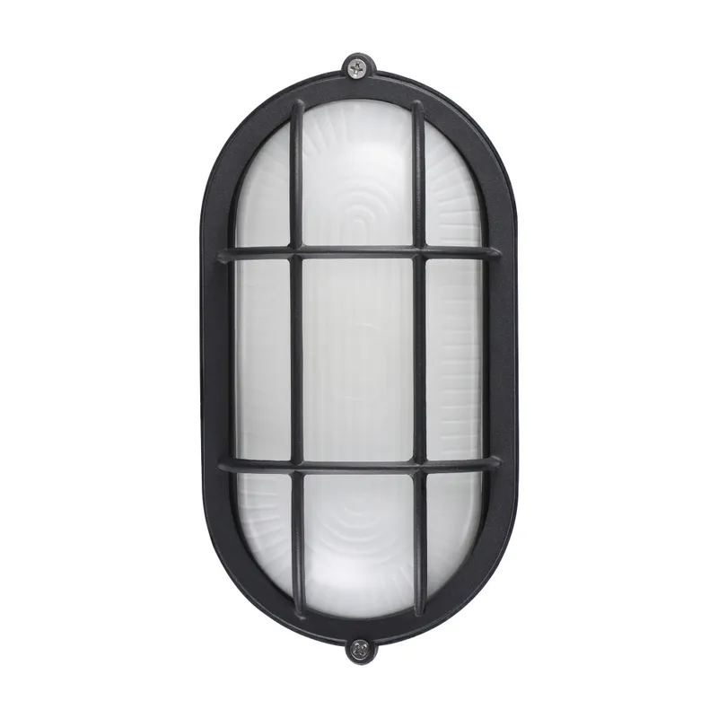 Bulkhead 8.5“ Outdoor Wall Sconce - Black — TORCHSTAR Lighting LED Wall Lights  