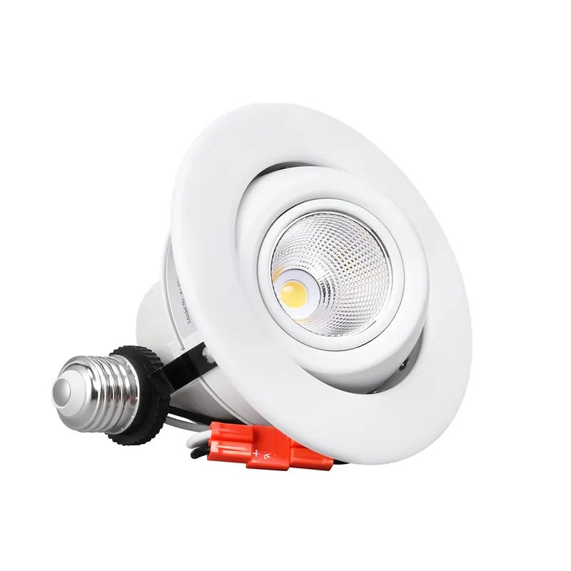 Rotatofit 4" Gimbal Retrofit LED Recessed Lights - DL 9W Dimmable with Narrow Beam Angle — TORCHSTAR Lighting LED Downlights 9.0W 4000K