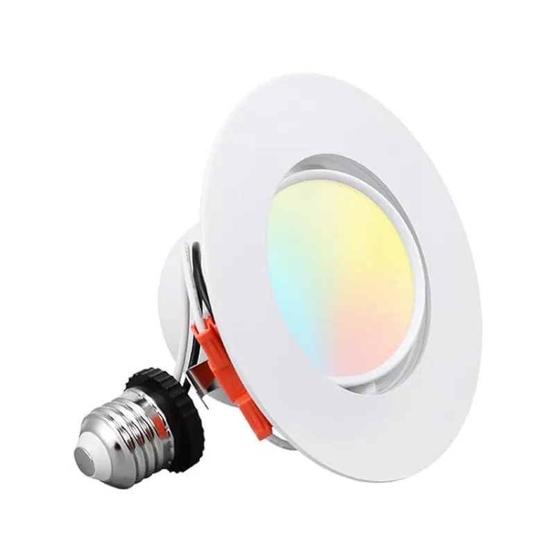 Rotatofit 4" Gimbal Retrofit LED Recessed Lights - DL 10W Dimmable with Wide Beam Angle — TORCHSTAR Lighting LED Downlights 10.0W 3000K
