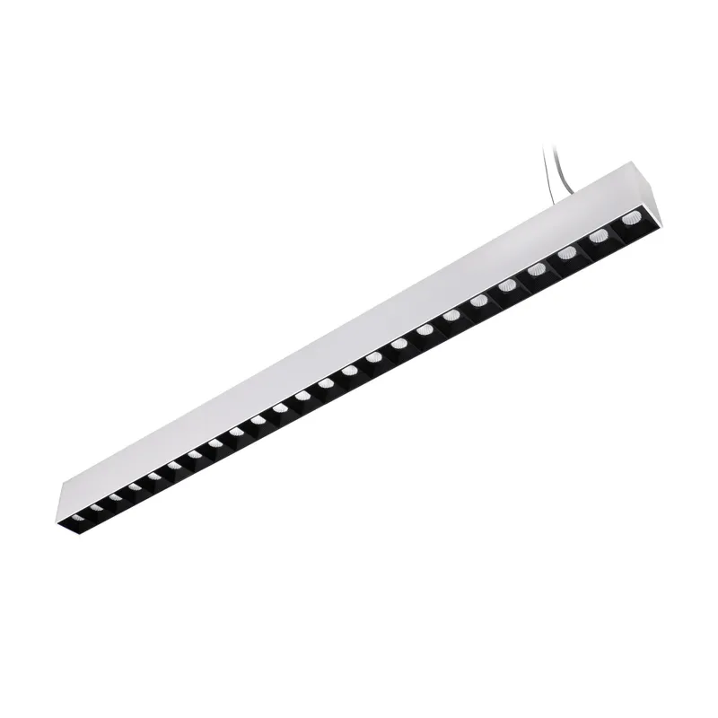 ElegaLux 4' LED Linear Light Fixtures - 40W White Linkable 0-10V Dimming w/ Narrow Beam Spotlight Design — TORCHSTAR Lighting LED Linear Lights 40.0W 