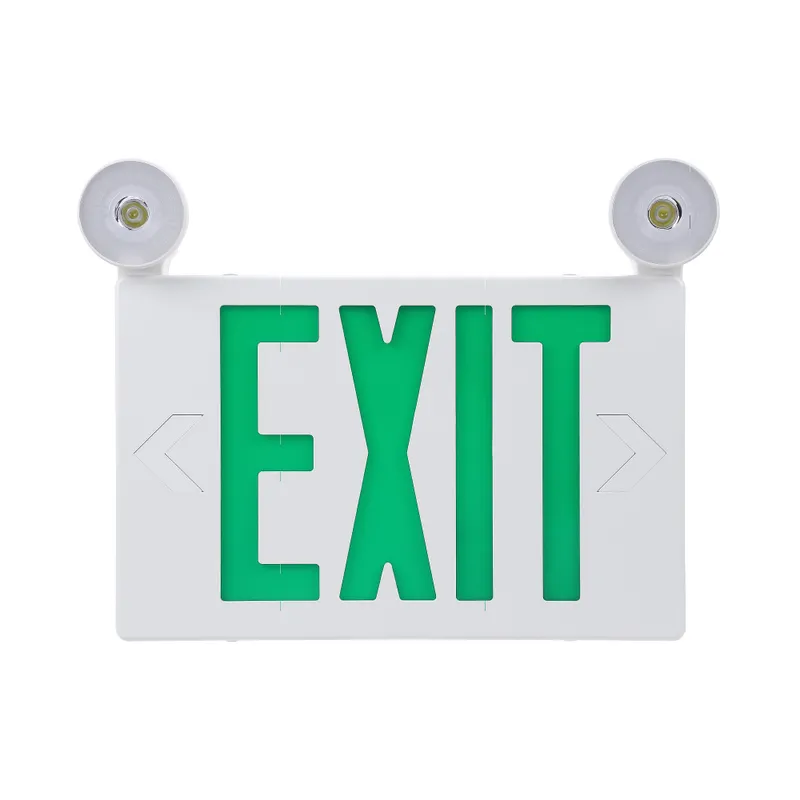 LitWay Indoor Exit Sign with Emergency Light - Green Letters — TORCHSTAR Lighting LED Exit & Emergency  