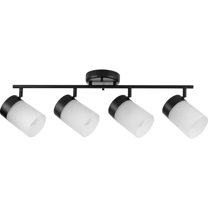 Ridgecrest Collection Four-Head Multi-Directional Track — Progress Lighting LED Post Top Lights  