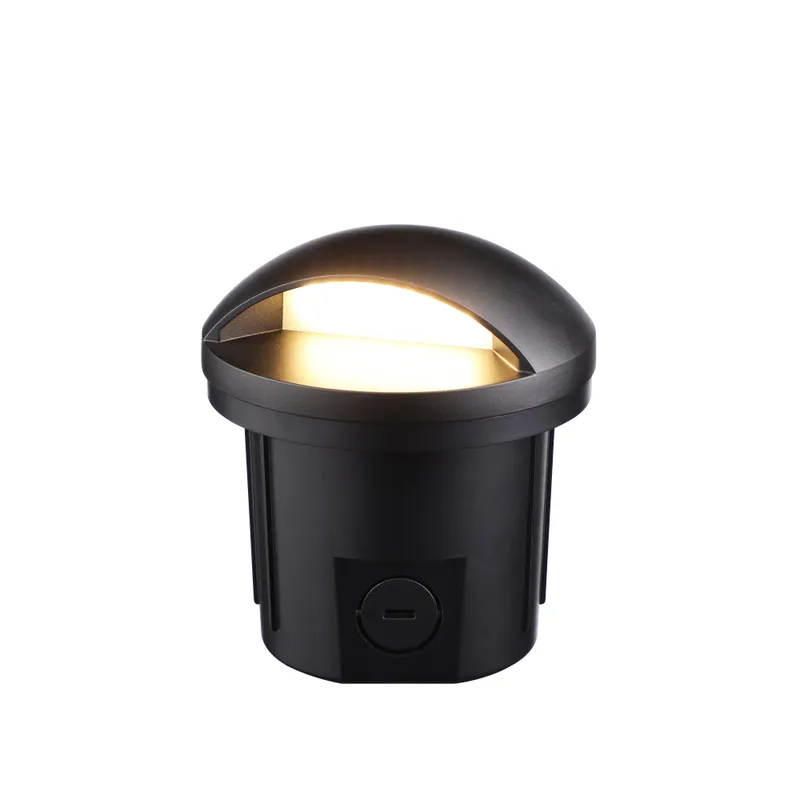 Crescente In-Grade Well Light - Black - 3000K — TORCHSTAR Lighting LED General Lighting  3000K
