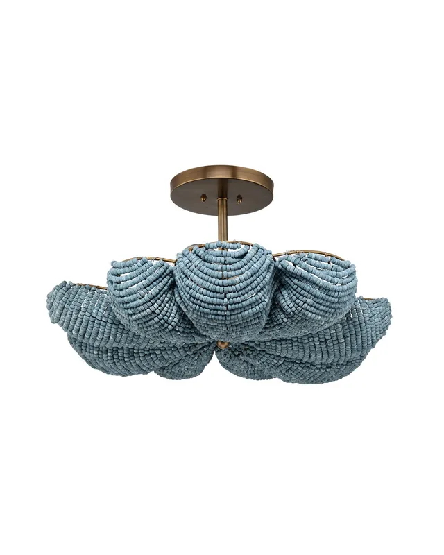 Anguilla Semi-Flush Mount — Jamie Young Co LED Ceiling Lights  