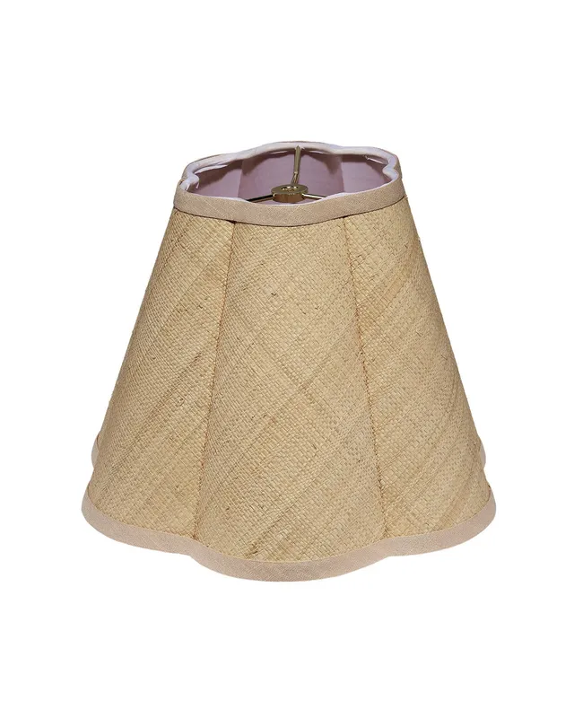 Raffia Scalloped Lamp Shade — Jamie Young Co LED General Lighting  