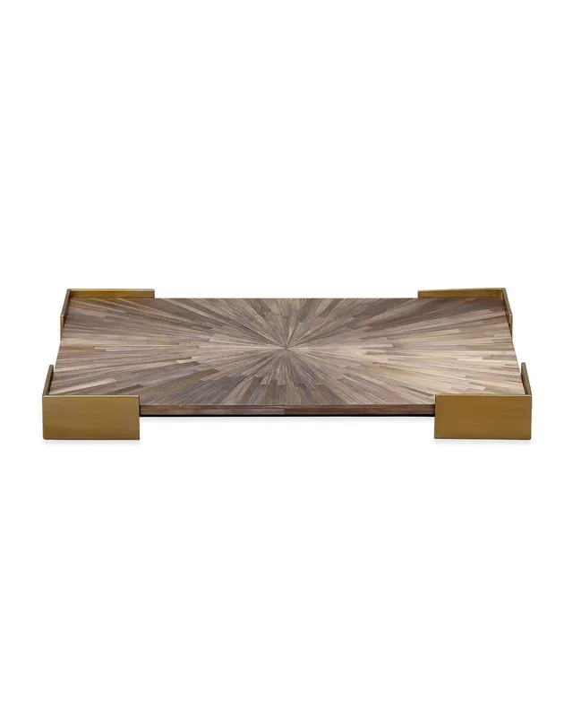 Palm Marquetry Tray — Jamie Young Co LED General Lighting  