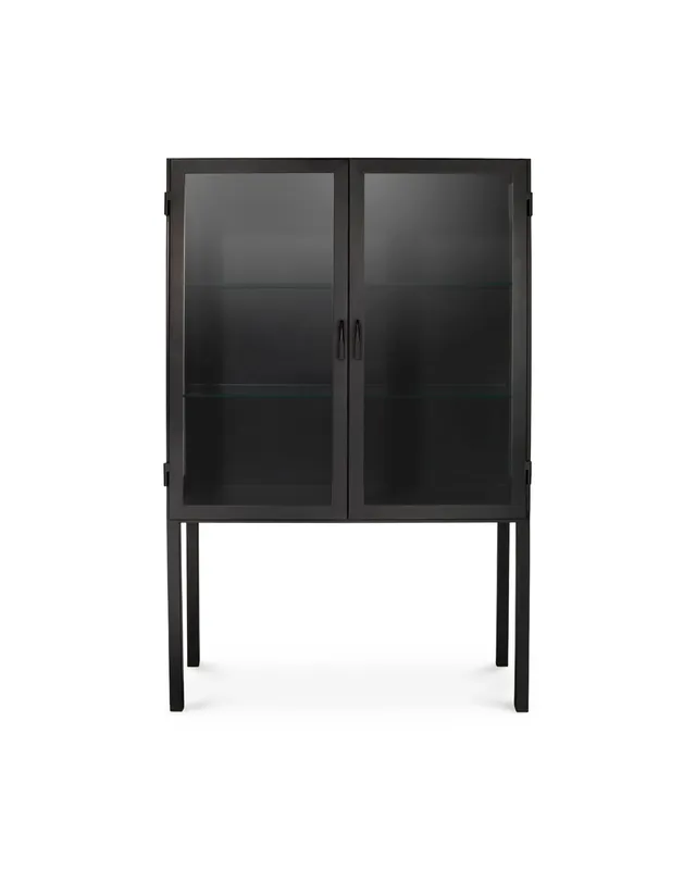 Chauncey Wide Curio Bar Cabinet — Jamie Young Co LED General Lighting  