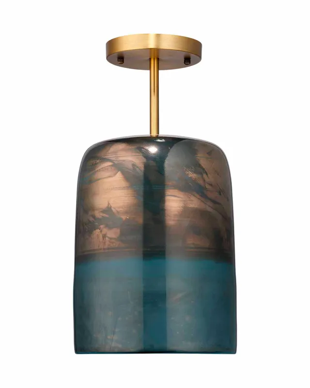 Vapor Semi-Flush Mount - Aqua — Jamie Young Co LED Pendant Lights  