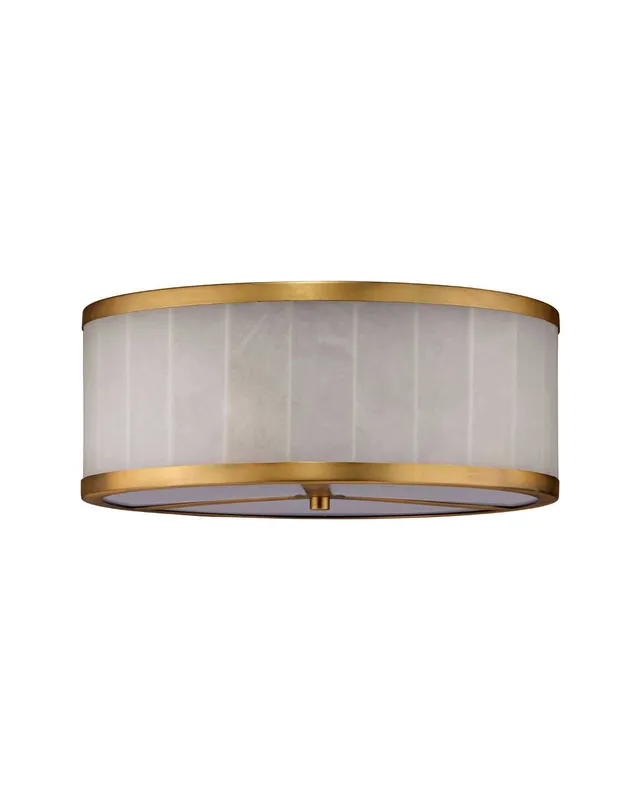 Upsala Alabaster Flush Mount Ceiling Light - Large — Jamie Young Co LED Pendant Lights  