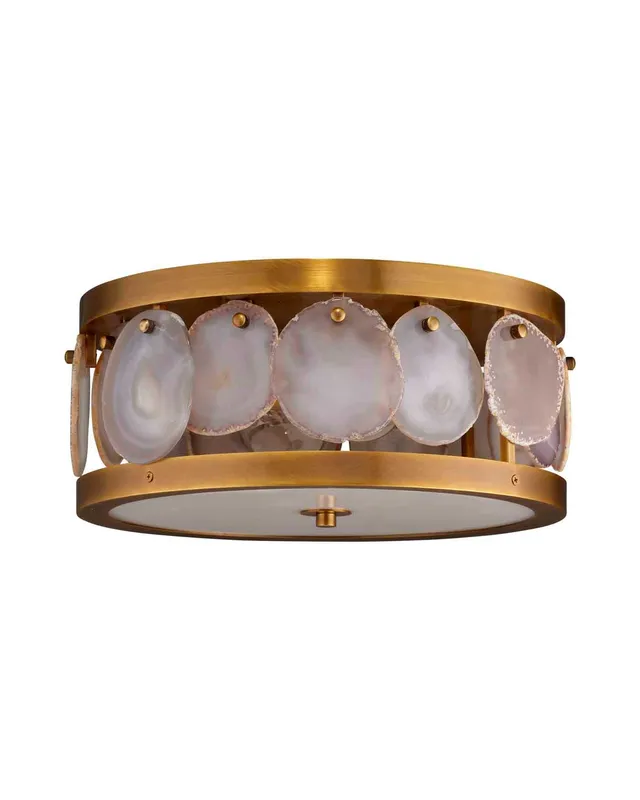 Upsala Agate Flush Mount Ceiling Light - Small — Jamie Young Co LED Pendant Lights  