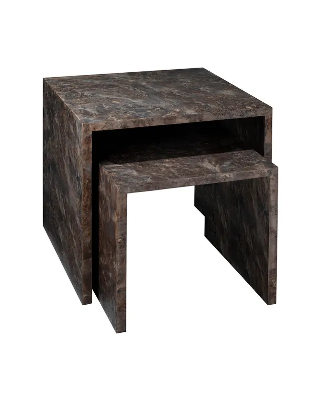 Bedford Nesting Tables Charcoal (Set Of 2) — Jamie Young Co LED General Lighting  