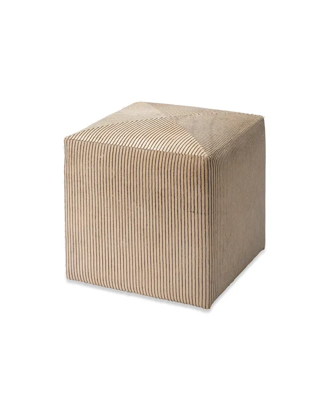Pinstriped Ottoman — Jamie Young Co LED Linear Lights  