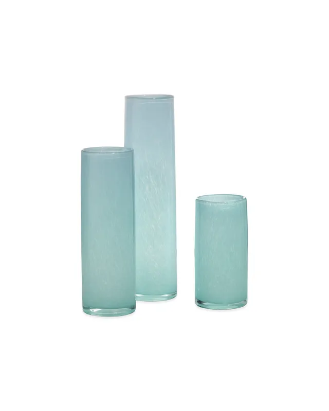 Gwendolyn Hand Blown Vases (Set Of 3) - Blue — Jamie Young Co LED General Lighting  
