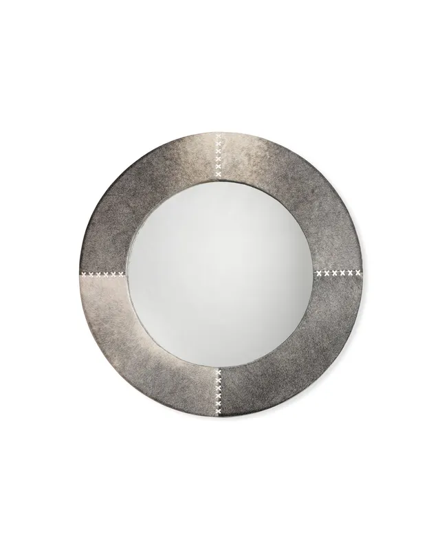 Round Cross Stitch Mirror — Jamie Young Co LED General Lighting  