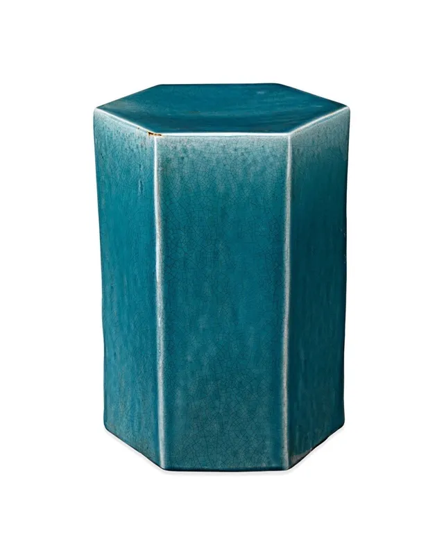 Porto Side Table Blue - Large — Jamie Young Co LED General Lighting  