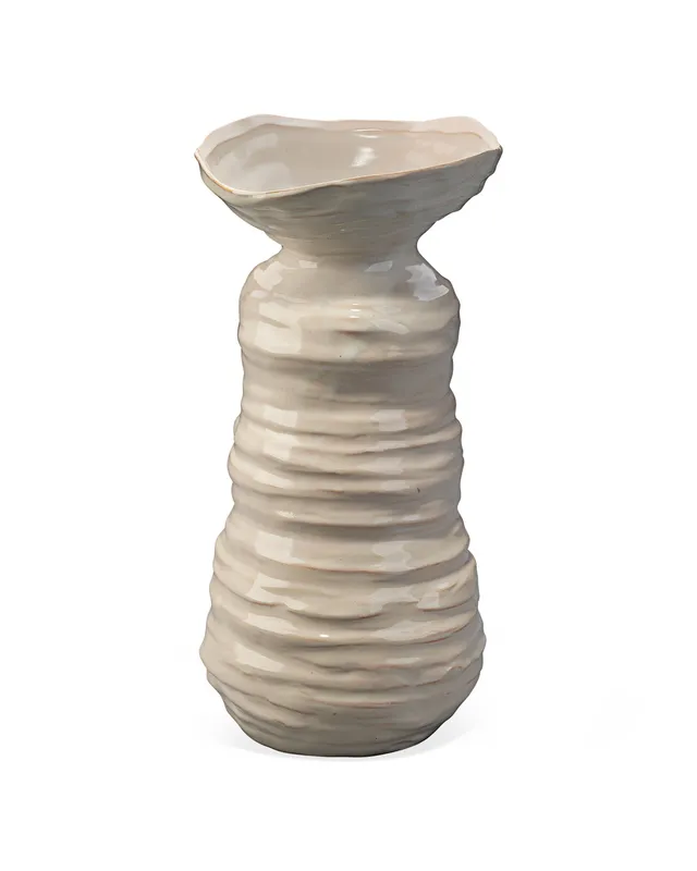 Marine Vase Pearl Cream - Large — Jamie Young Co LED General Lighting  