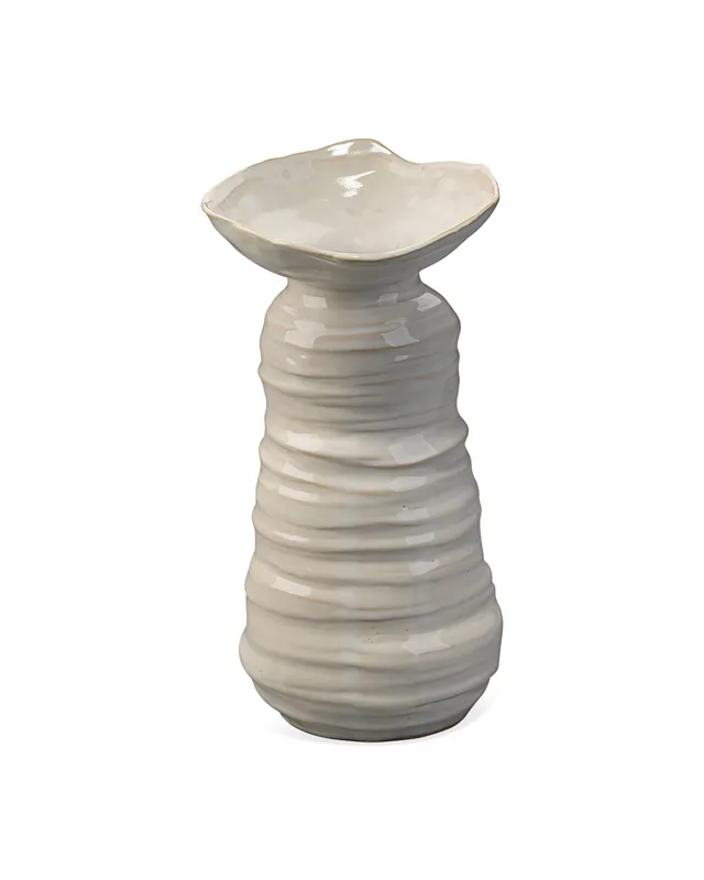 Marine Vase Pearl Cream - Medium — Jamie Young Co LED General Lighting  