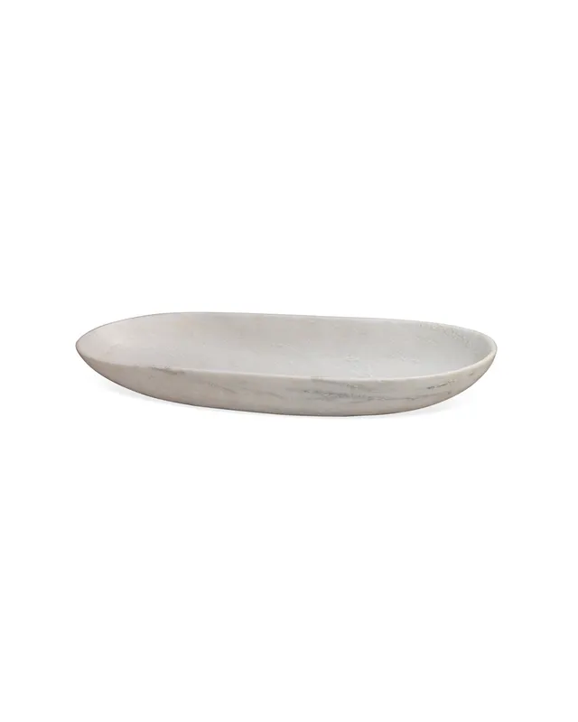 Long Oval Bowl White — Jamie Young Co LED General Lighting  