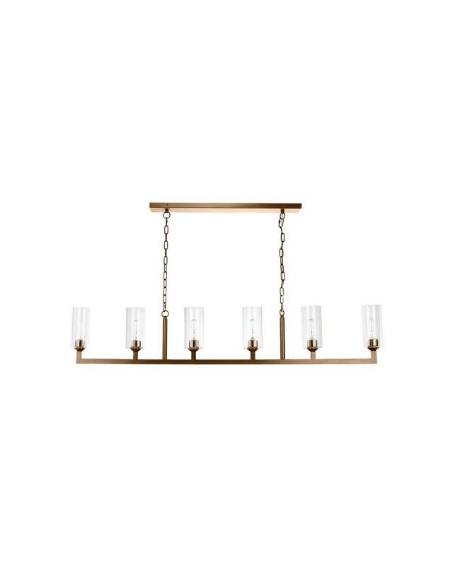 Linear 6-Light Chandelier — Jamie Young Co LED Linear Lights  