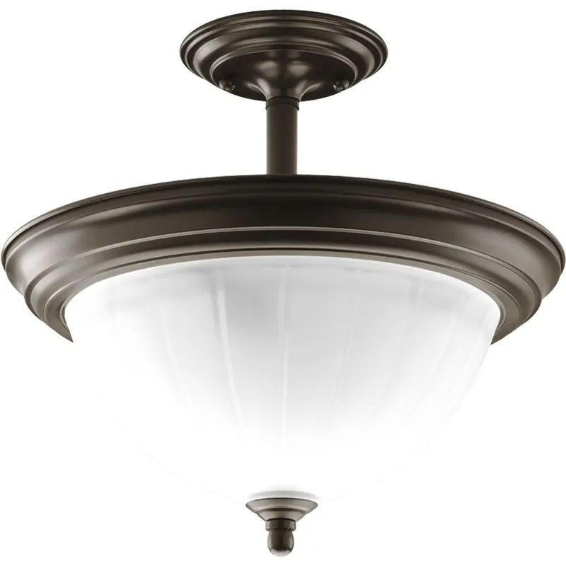 Two-Light Semi-Flush — Progress Lighting LED Post Top Lights  