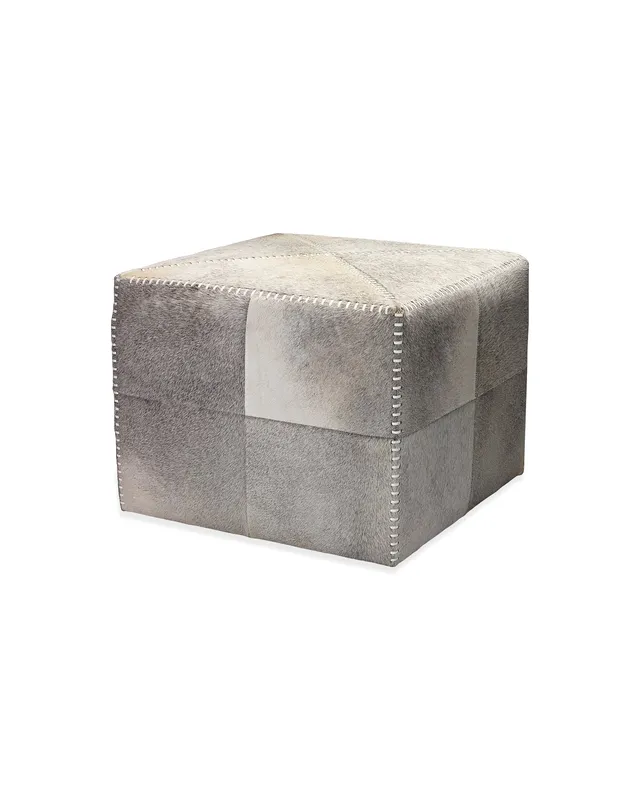 Large Ottoman Grey Hide — Jamie Young Co LED General Lighting  