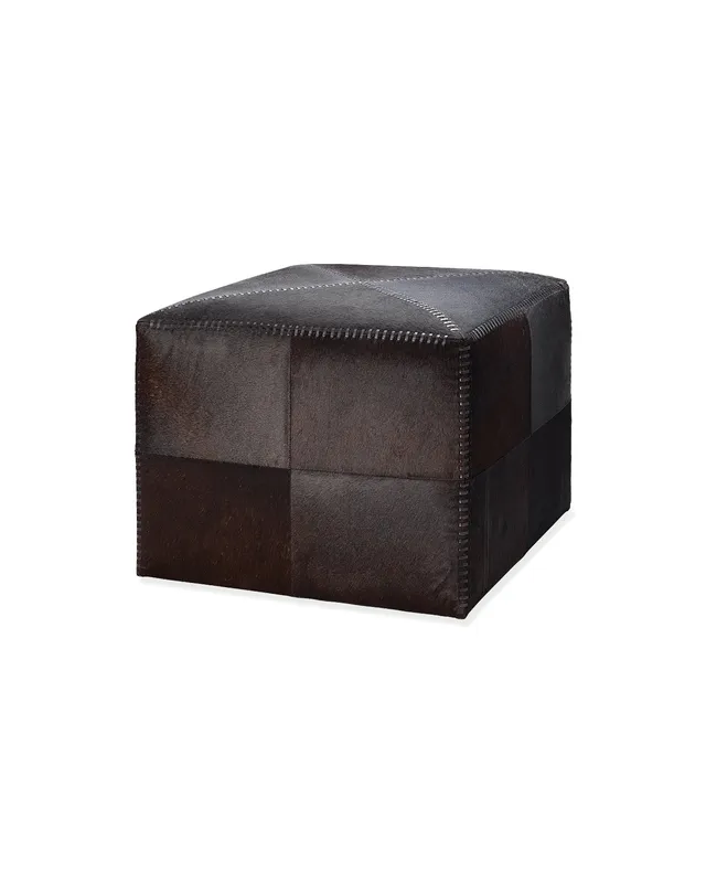 Large Ottoman Espresso Hide — Jamie Young Co LED General Lighting  